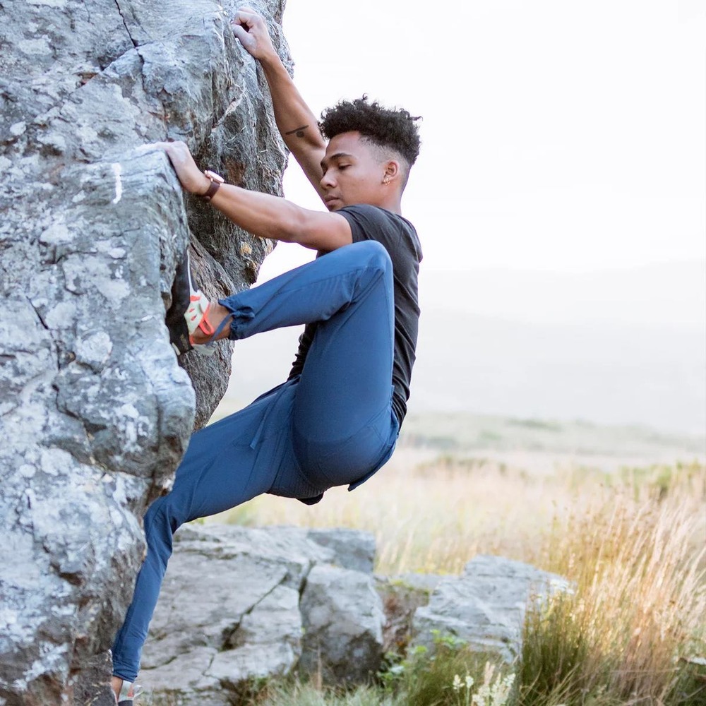 COALATREE Mens XL Trailhead Technical Pants Navy Waterproof Ripstop Nylon